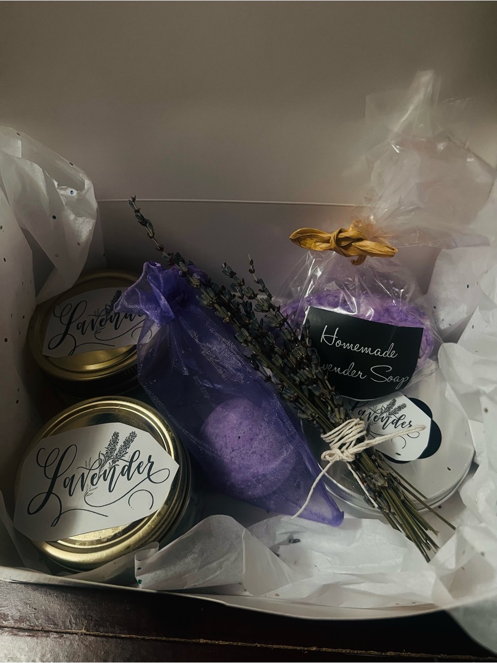 Lavender Bath & Body Gift Set - Purple Lavender Scent